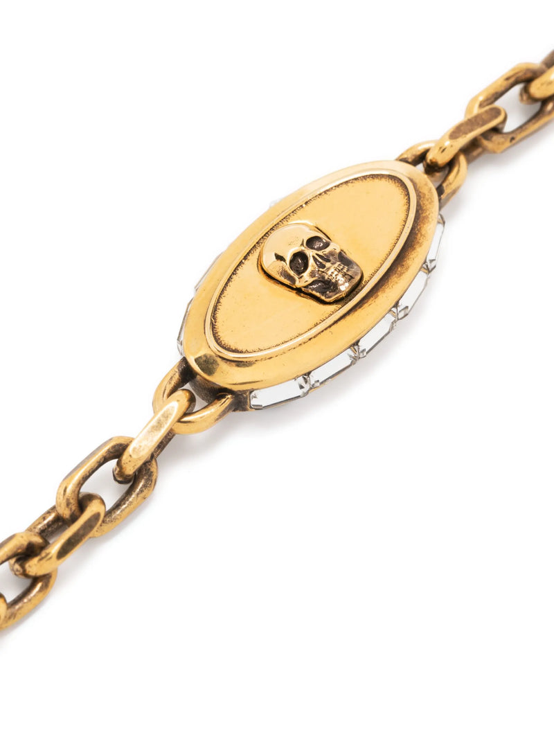 Alexander Mcqueen Skull Detail Chain Link Bracelet Glam Steals