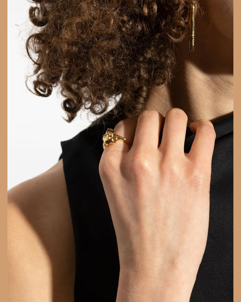 Alexander Mcqueen Skull Ring Glam Steals