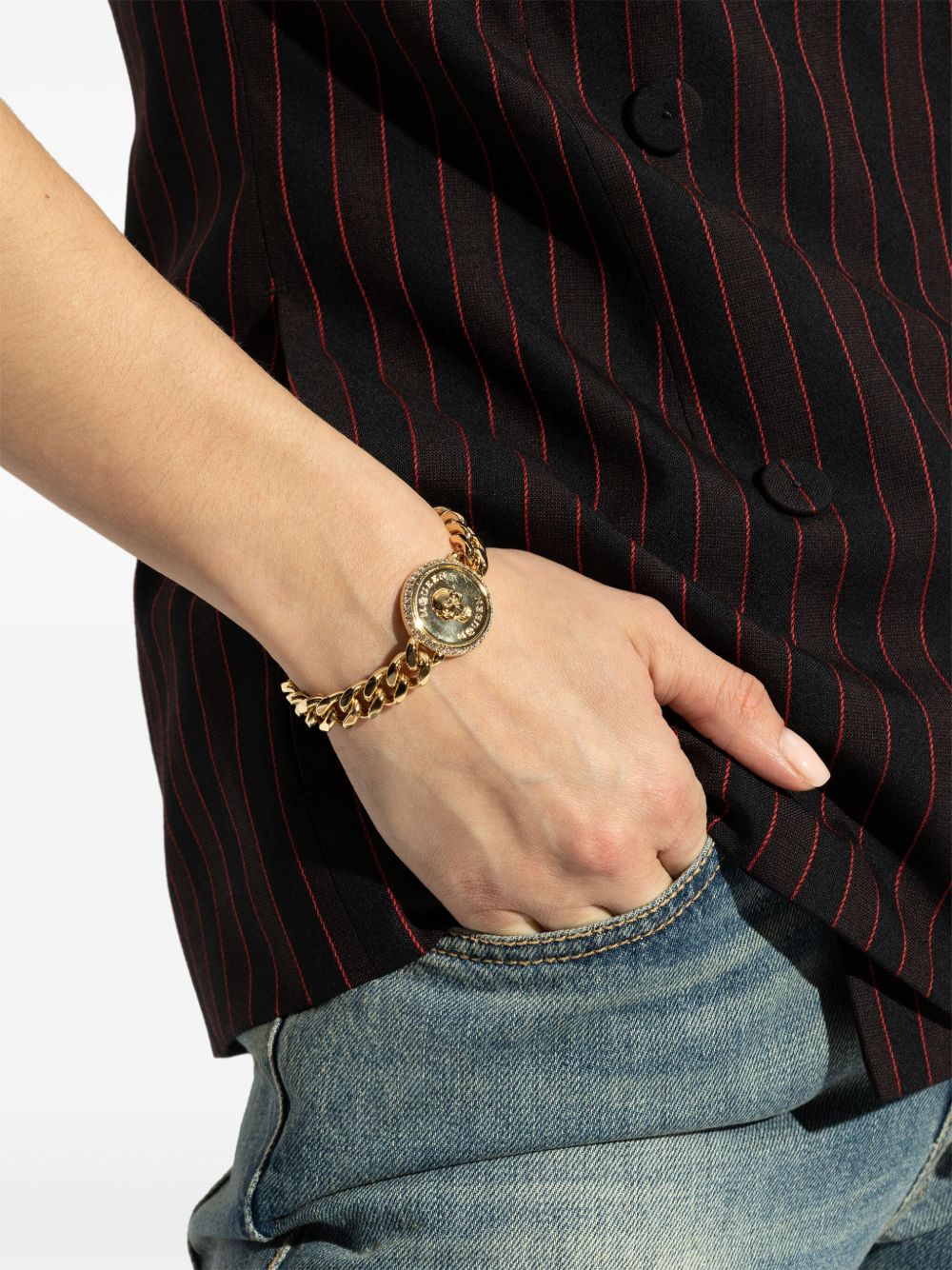 Alexander Mcqueen Sovereign Skull Bracelet Glam Steals