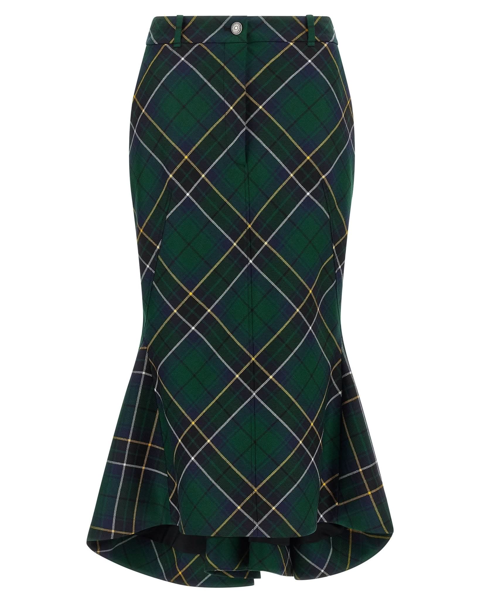 Alexander Mcqueen Tartan Skirt Glam Steals