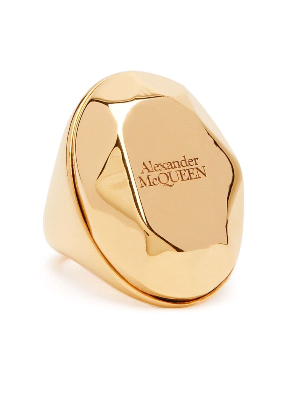 Alexander Mcqueen The Faceted Stone Ring Glam Steals