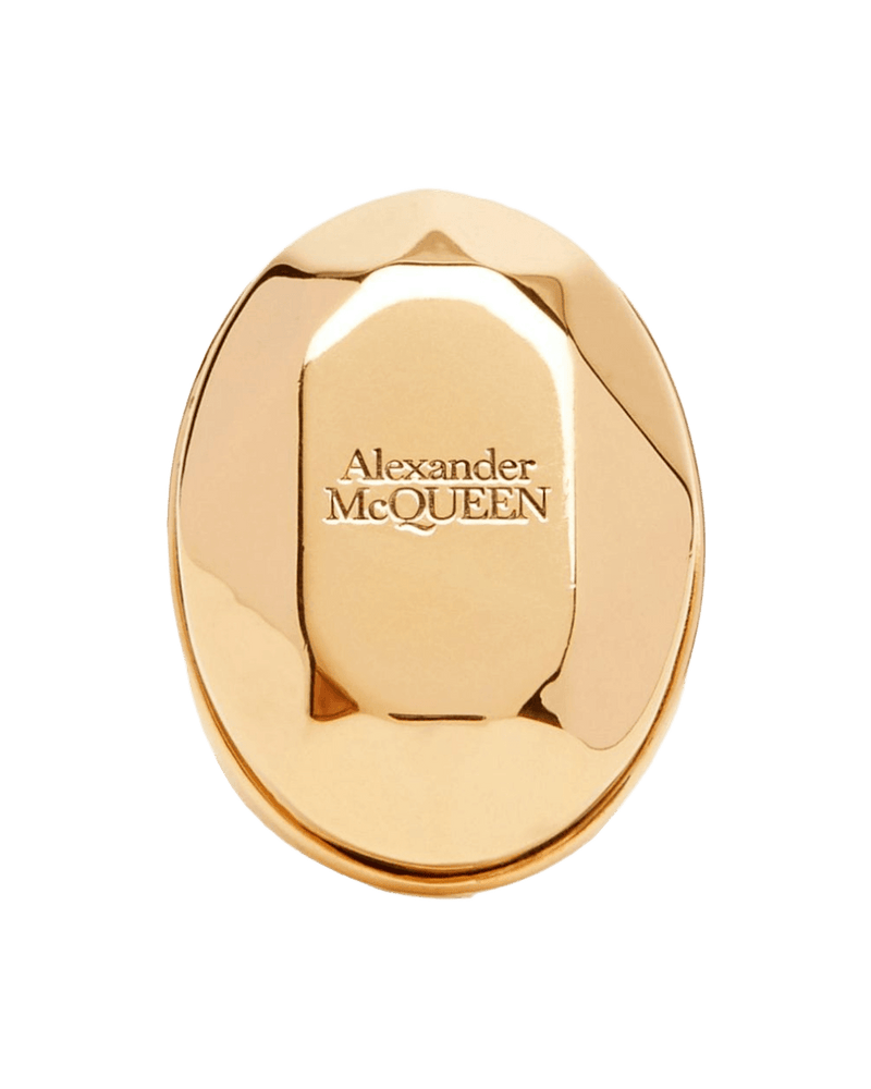 Alexander Mcqueen The Faceted Stone Ring Glam Steals