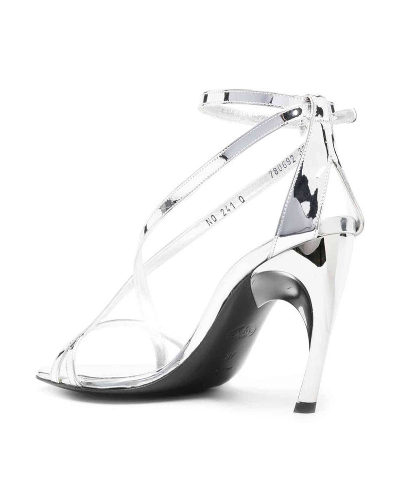Alexander Mcqueen Twisted Armadillo 95mm Patent Sandals Glam Steals