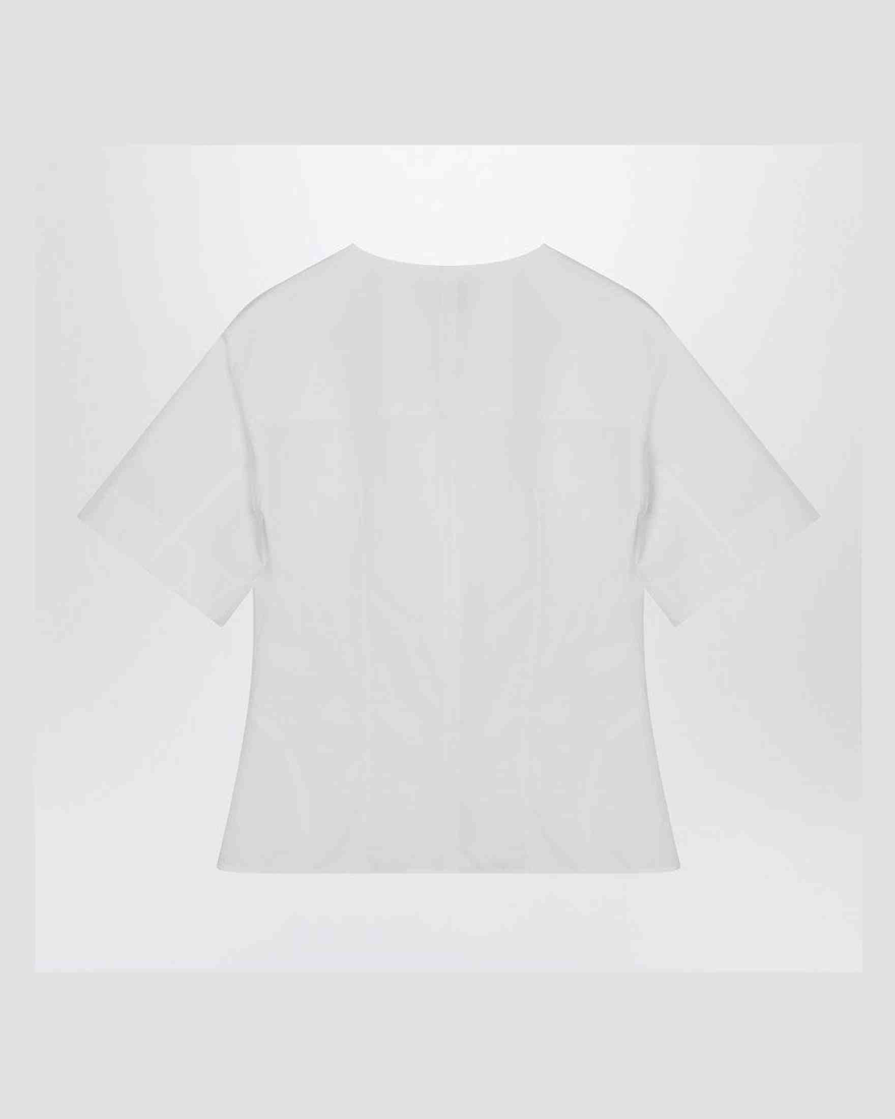 Alexander Mcqueen White Corset Shirt in Poplin Glam Steals