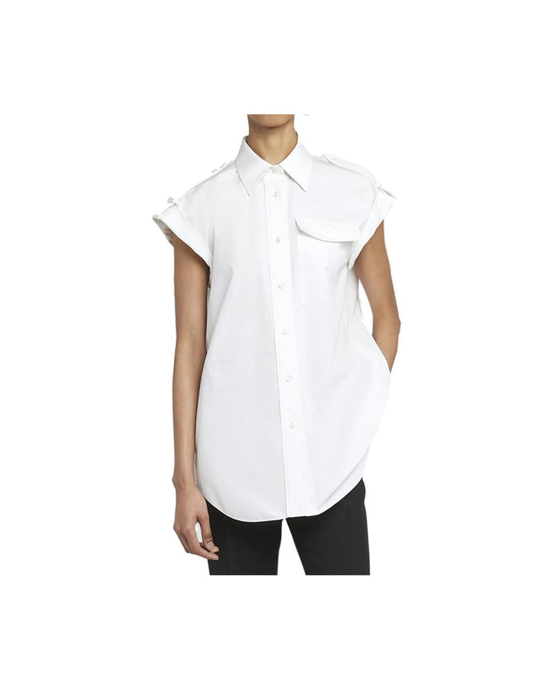 Alexander Mcqueen White Cotton Shirt Glam Steals