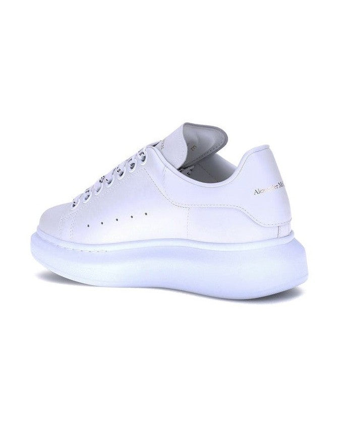 Alexander Mcqueen White Leather Calf Bos Taurus Platform Sneakers Glam Steals