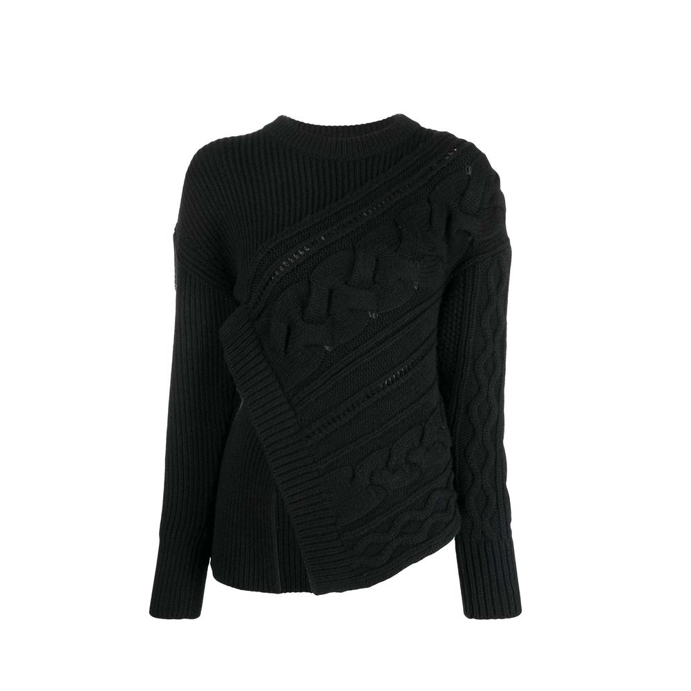 Alexander Mcqueen Wool Asymmetric Jumper Glam Steals