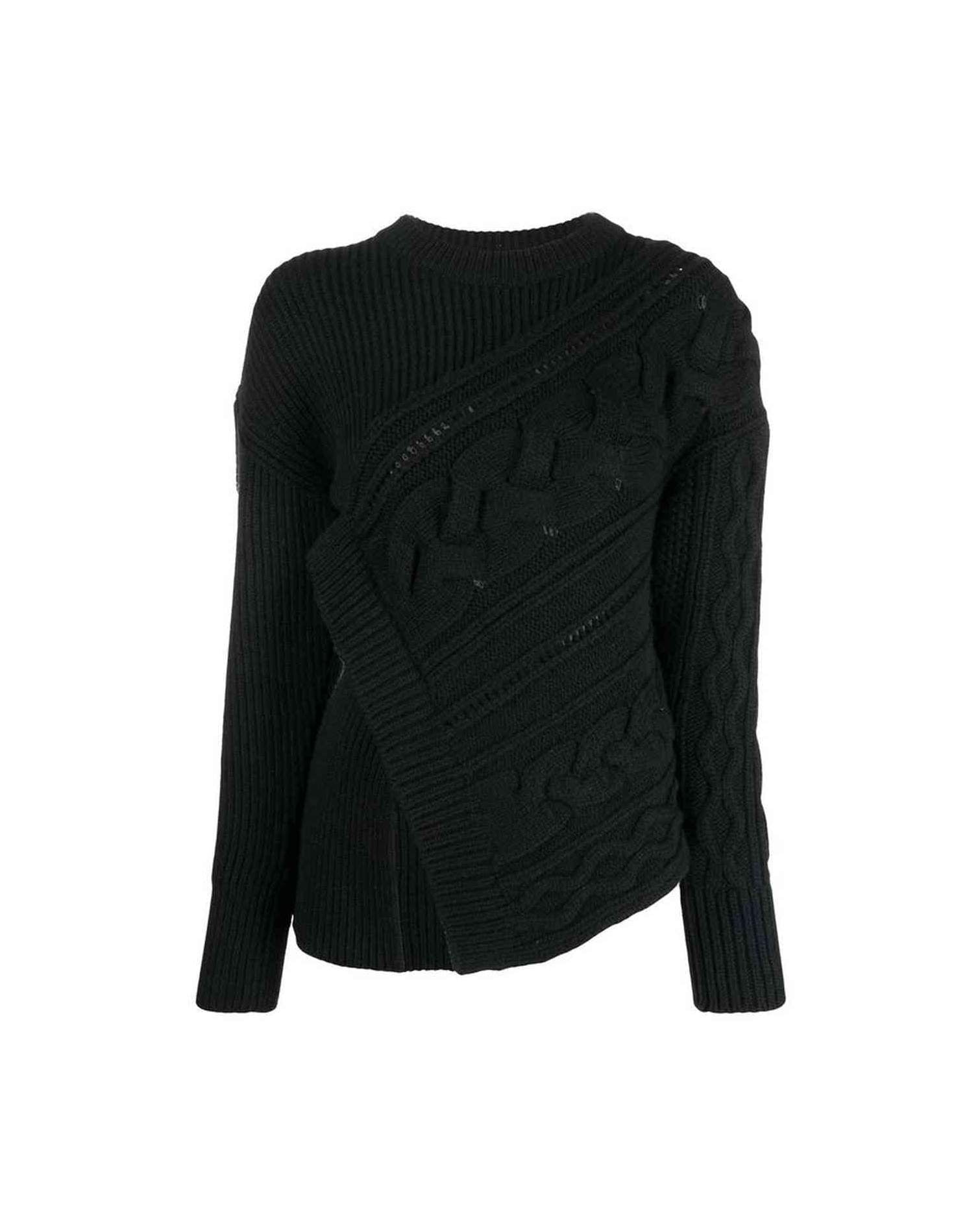 Alexander Mcqueen Wool Asymmetric Jumper Glam Steals