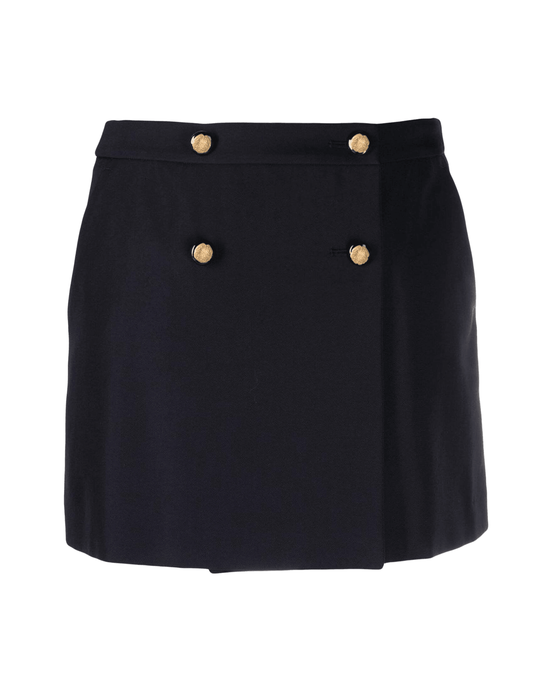 Alexander Mcqueen Wool Cotton Blend Mini Wrap Skirt Glam Steals
