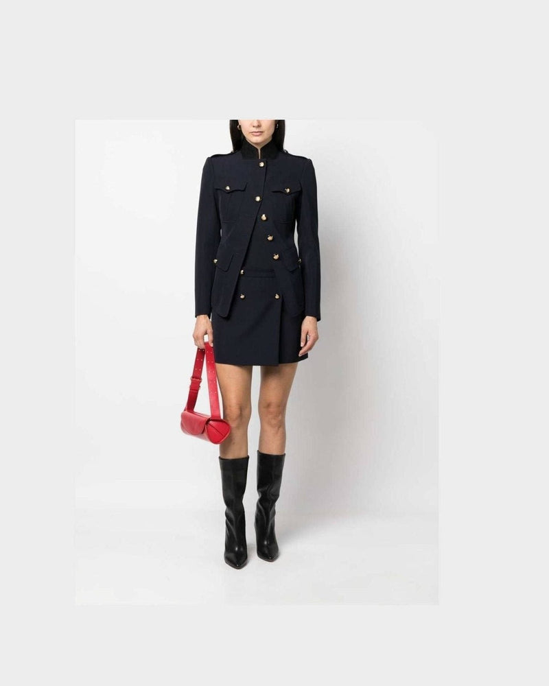 Alexander Mcqueen Wool Cotton Blend Mini Wrap Skirt Glam Steals