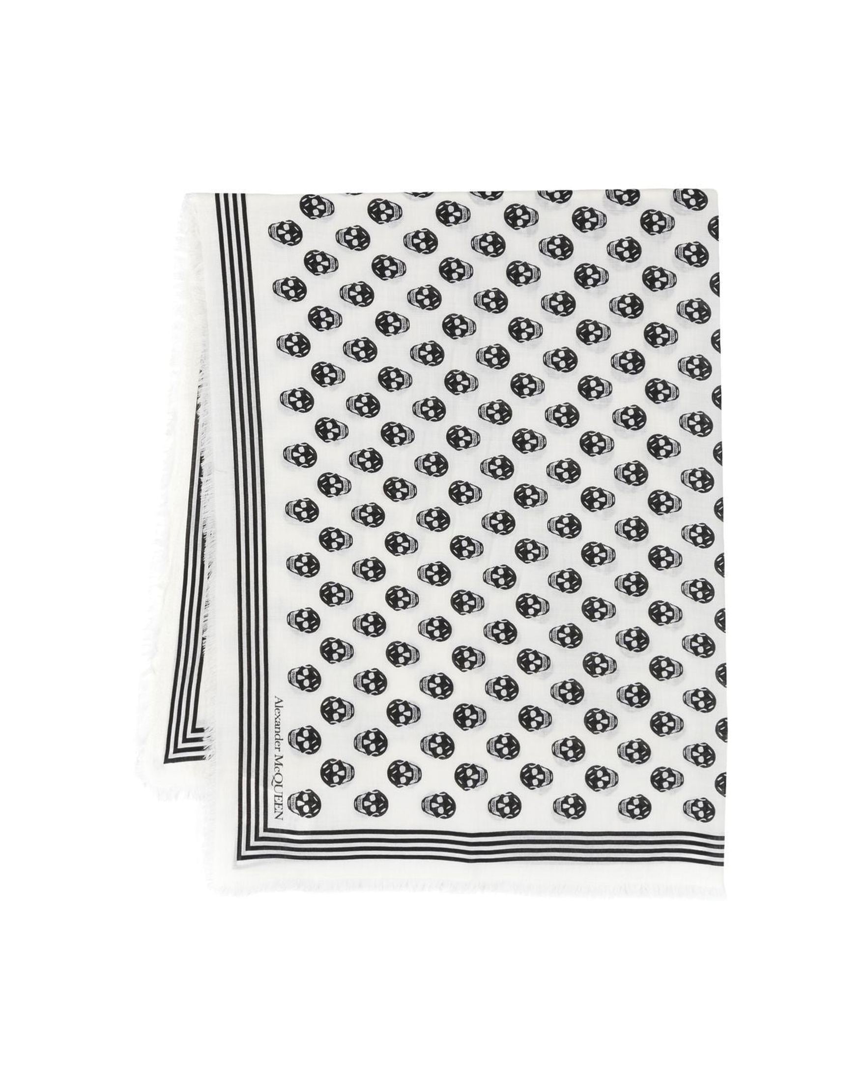 Alexander Mcqueen Wool Skull Scarf Glam Steals