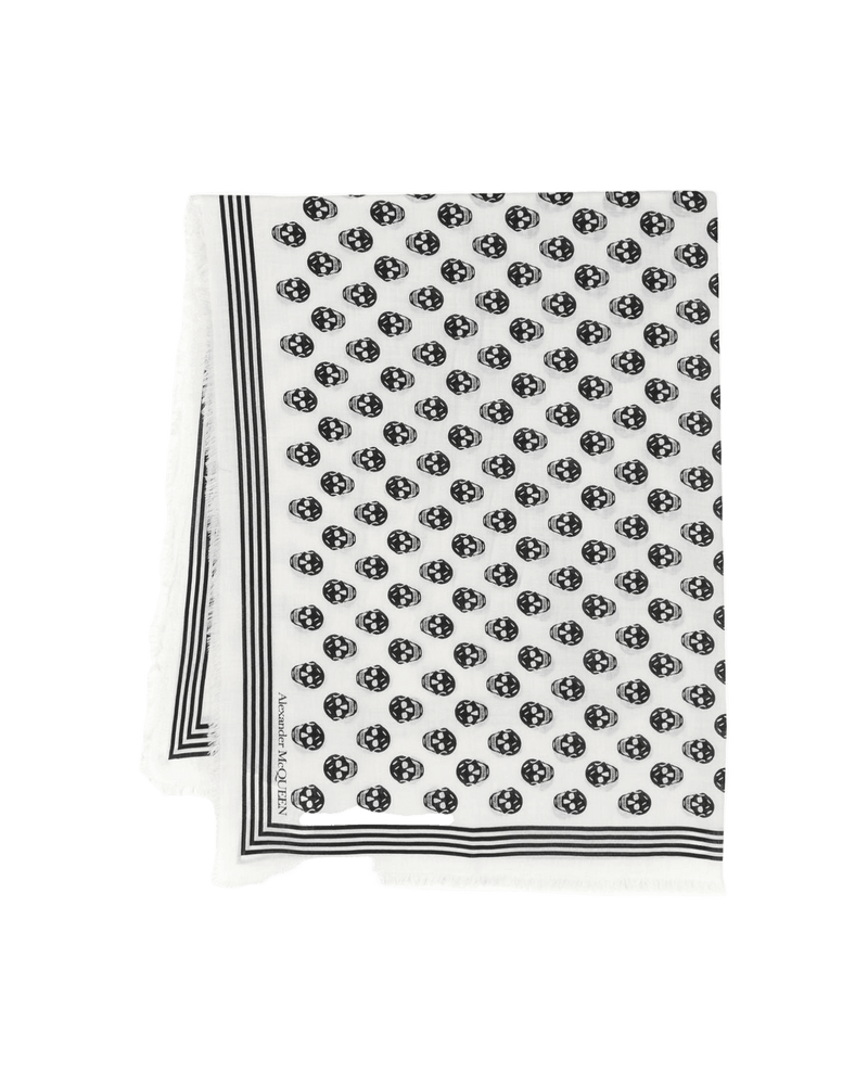 Alexander Mcqueen Wool Skull Scarf Glam Steals