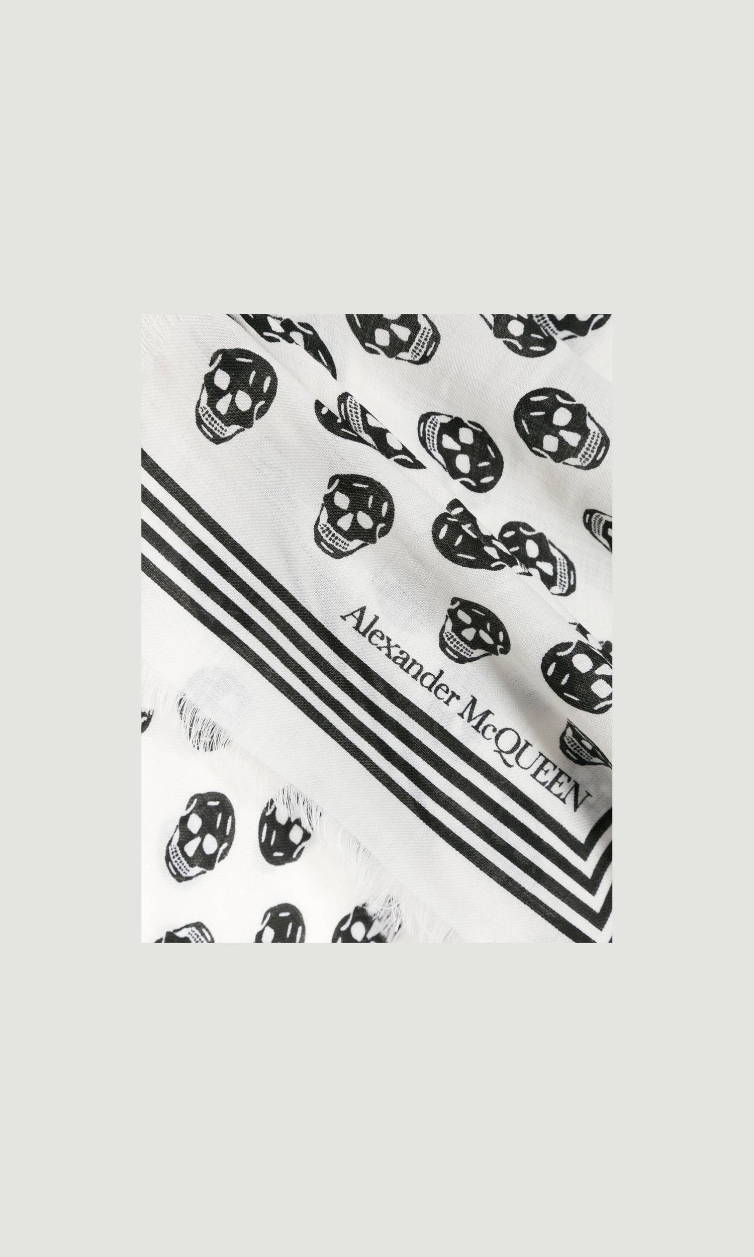 Alexander Mcqueen Wool Skull Scarf Glam Steals
