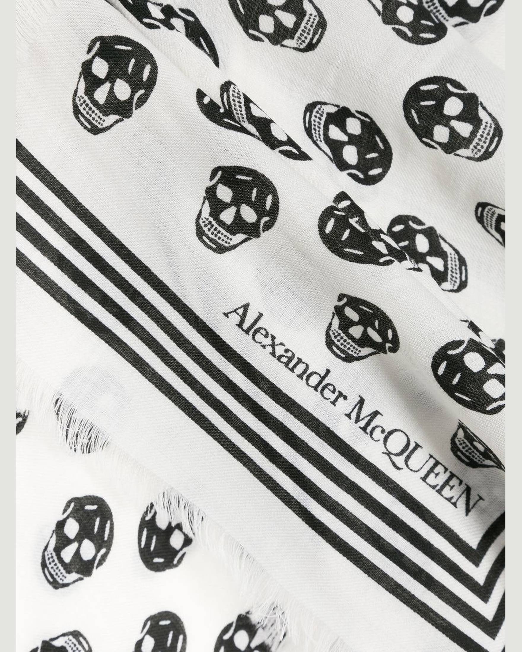 Alexander Mcqueen Wool Skull Scarf Glam Steals