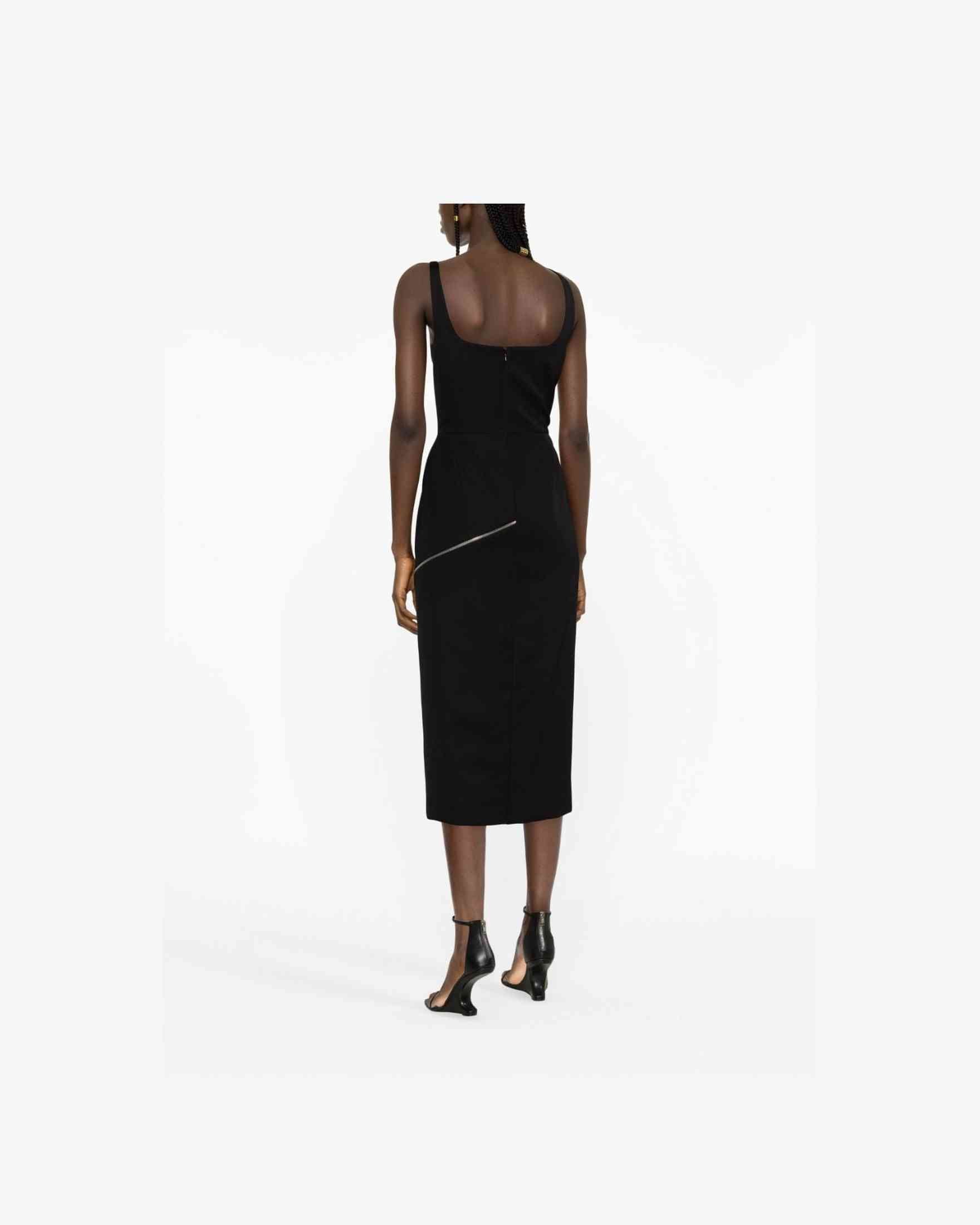 Alexander Mcqueen Zip Embellished Midi Dress Glam Steals