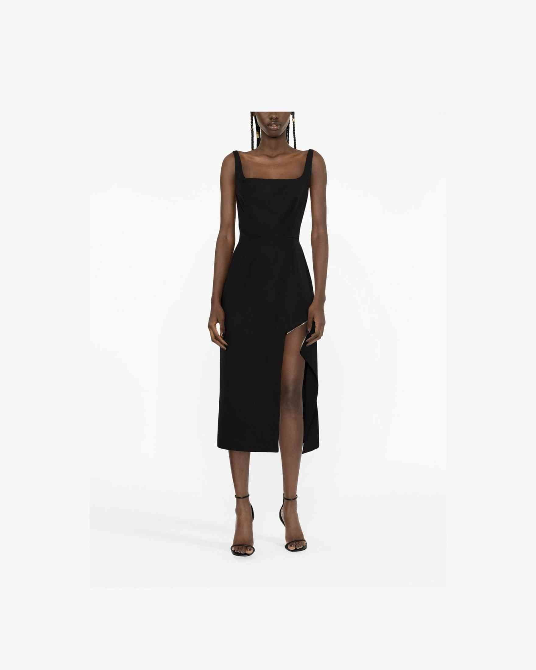 Alexander Mcqueen Zip Embellished Midi Dress Glam Steals