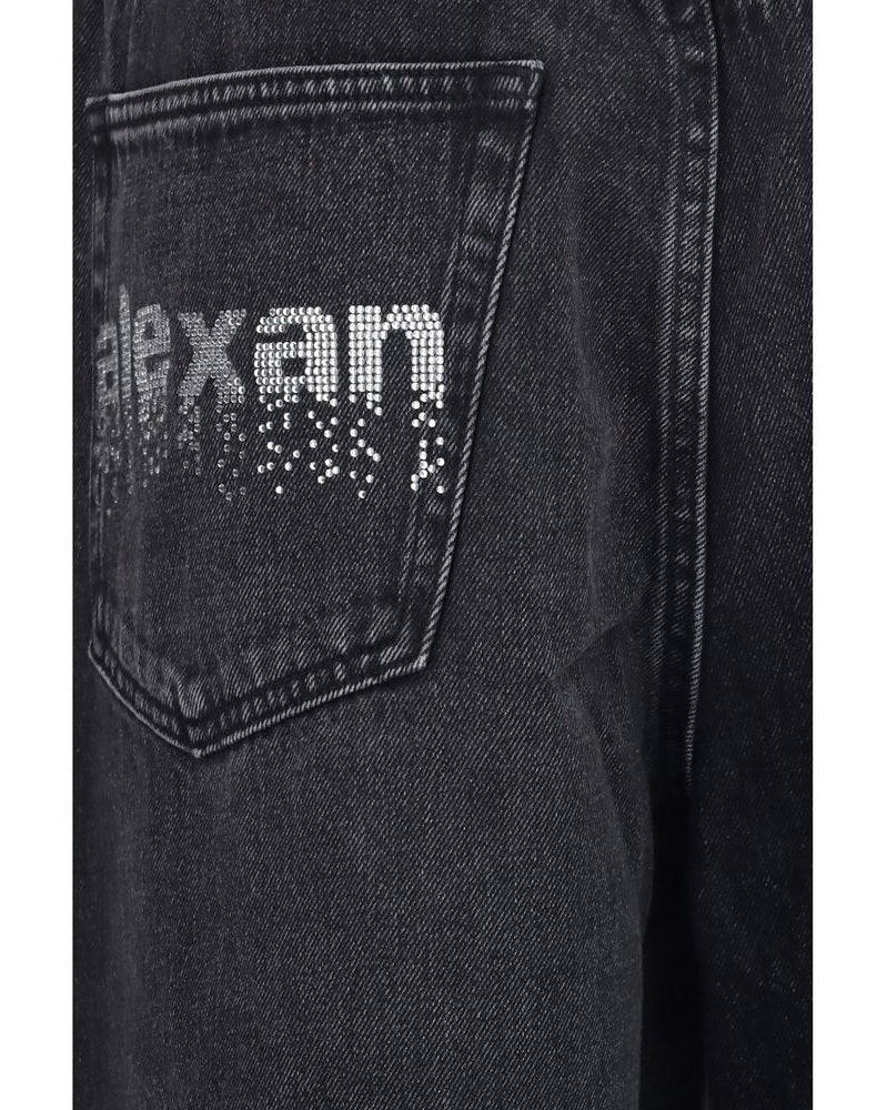 Alexander Wang Black Cotton Jeans Denim Glam Steals