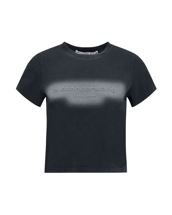 Alexander Wang Black Cotton T-shirt Glam Steals