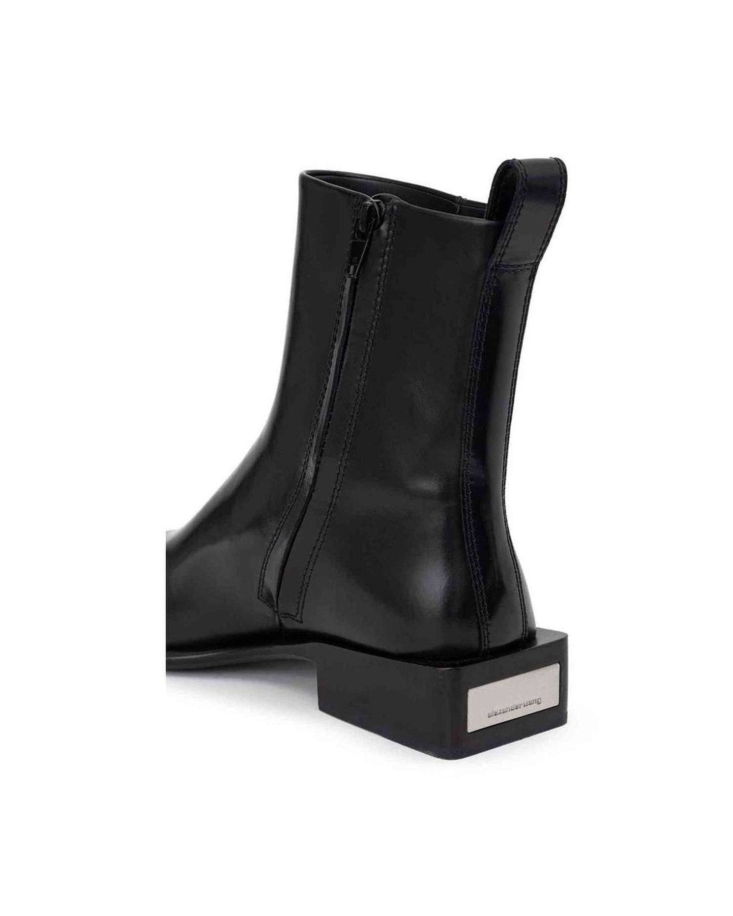 Alexander Wang Black Leather Boots Glam Steals