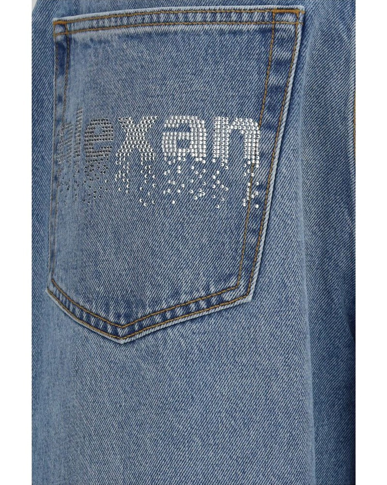 Alexander Wang Blue Cotton Jeans Denim Glam Steals