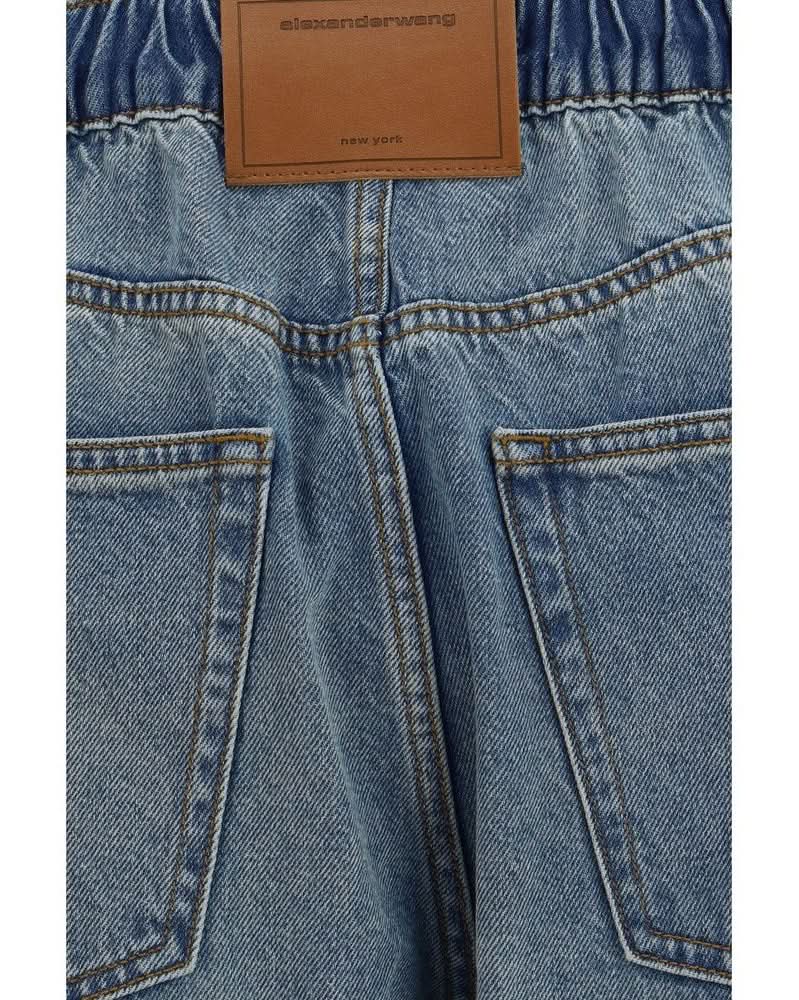 Alexander Wang Blue Cotton Jeans Denim Glam Steals