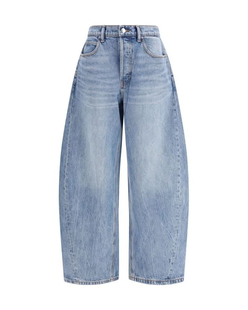 Alexander Wang Blue Cotton Relaxed Fit Jeans