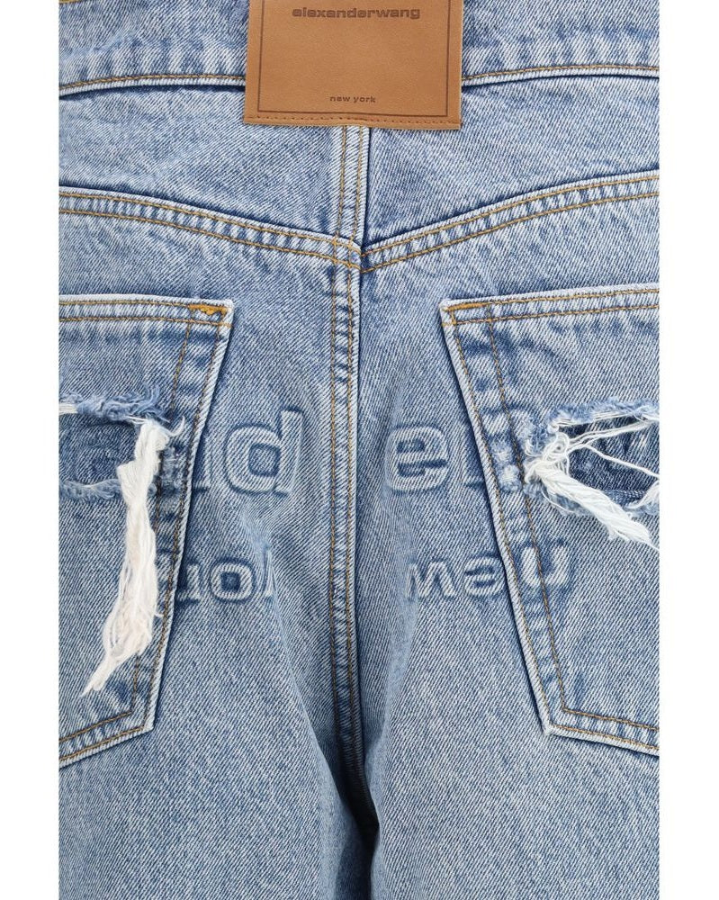 Alexander Wang Blue Cotton Relaxed Fit Jeans Glam Steals