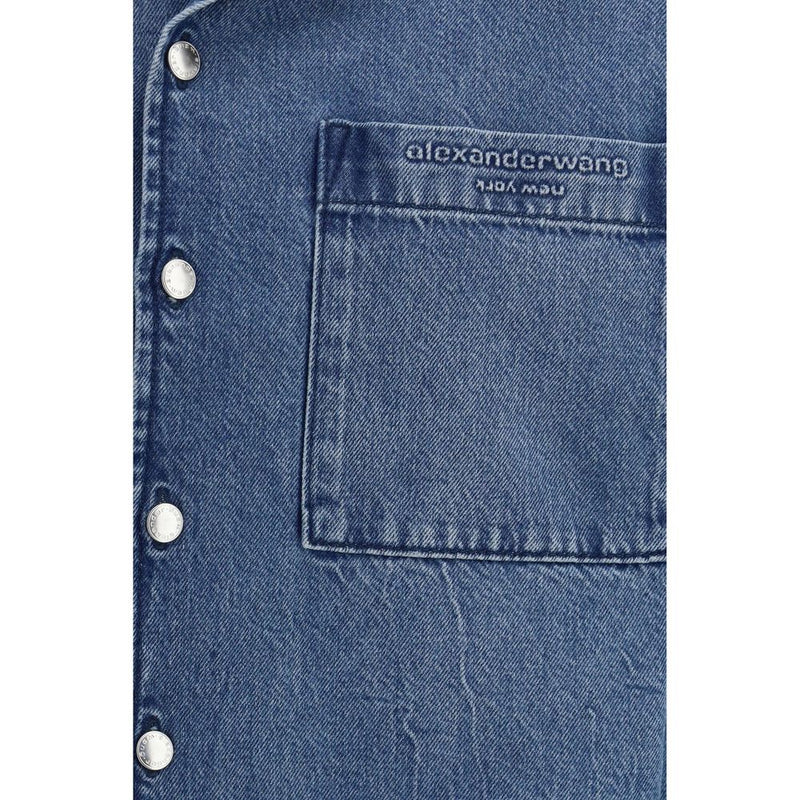 Alexander Wang Blue Denim Shirt Glam Steals