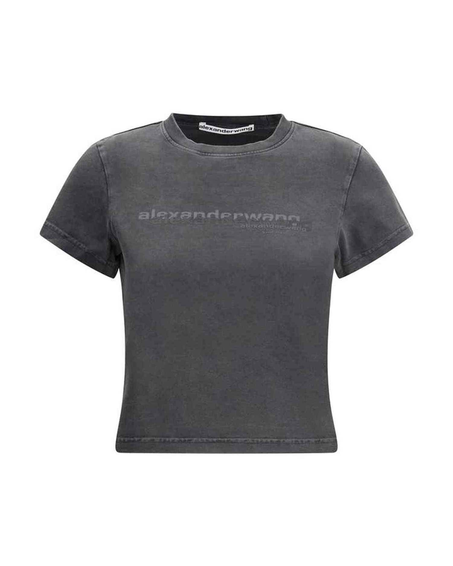 Alexander Wang Cropped T-Shirt Glam Steals