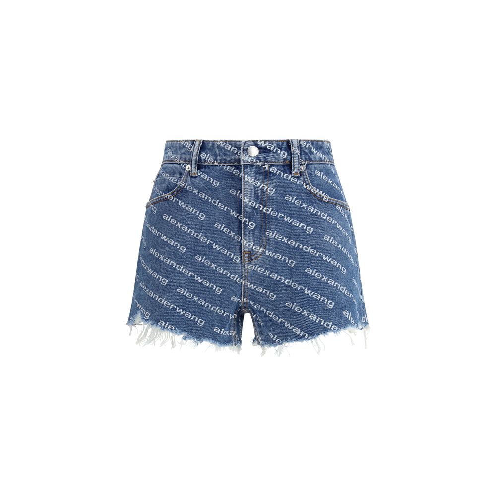 Alexander Wang Denim Bite Shorts Glam Steals