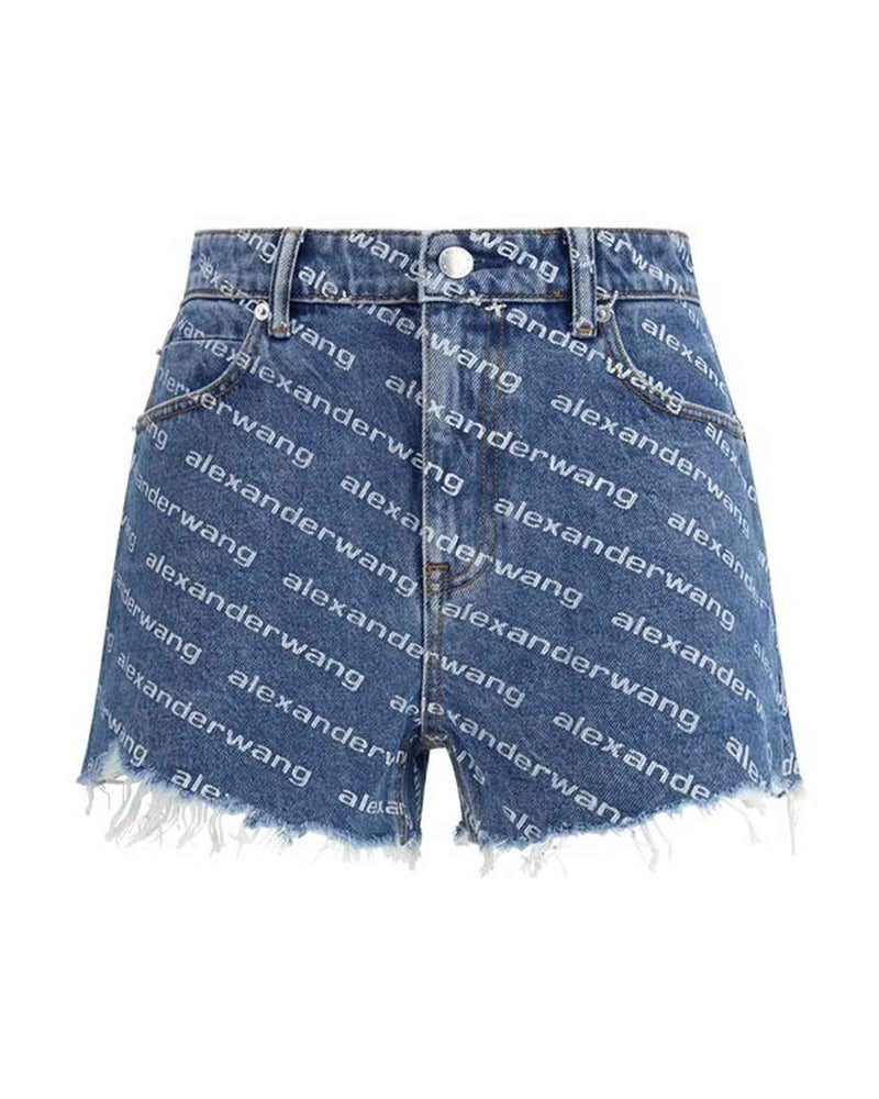Alexander Wang Denim Bite Shorts Glam Steals