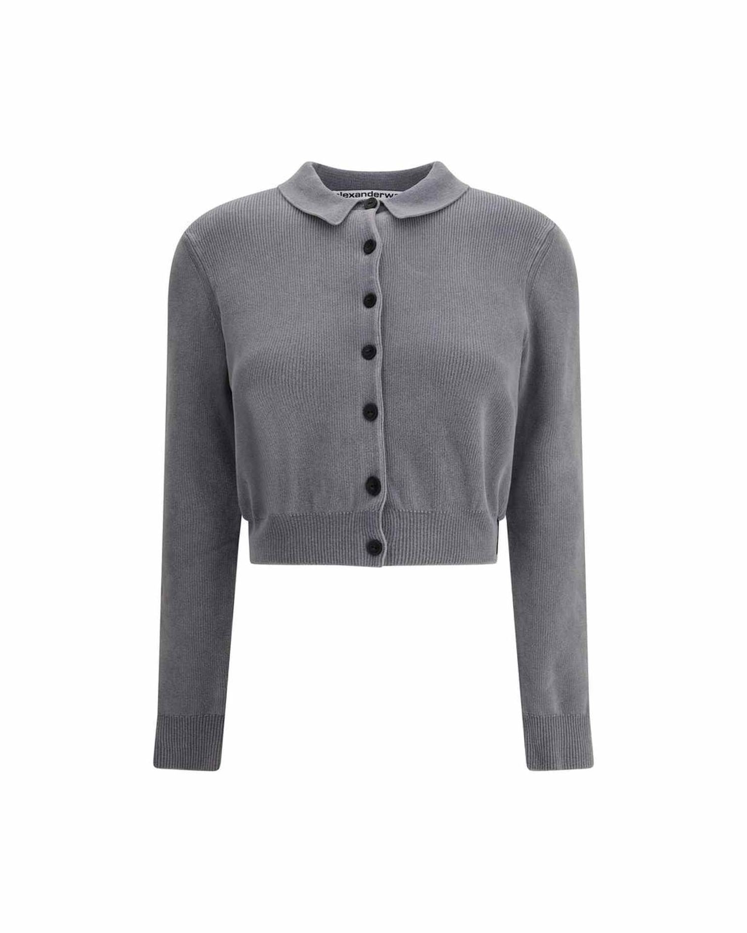 Alexander Wang Polo Cardigan Crop Glam Steals