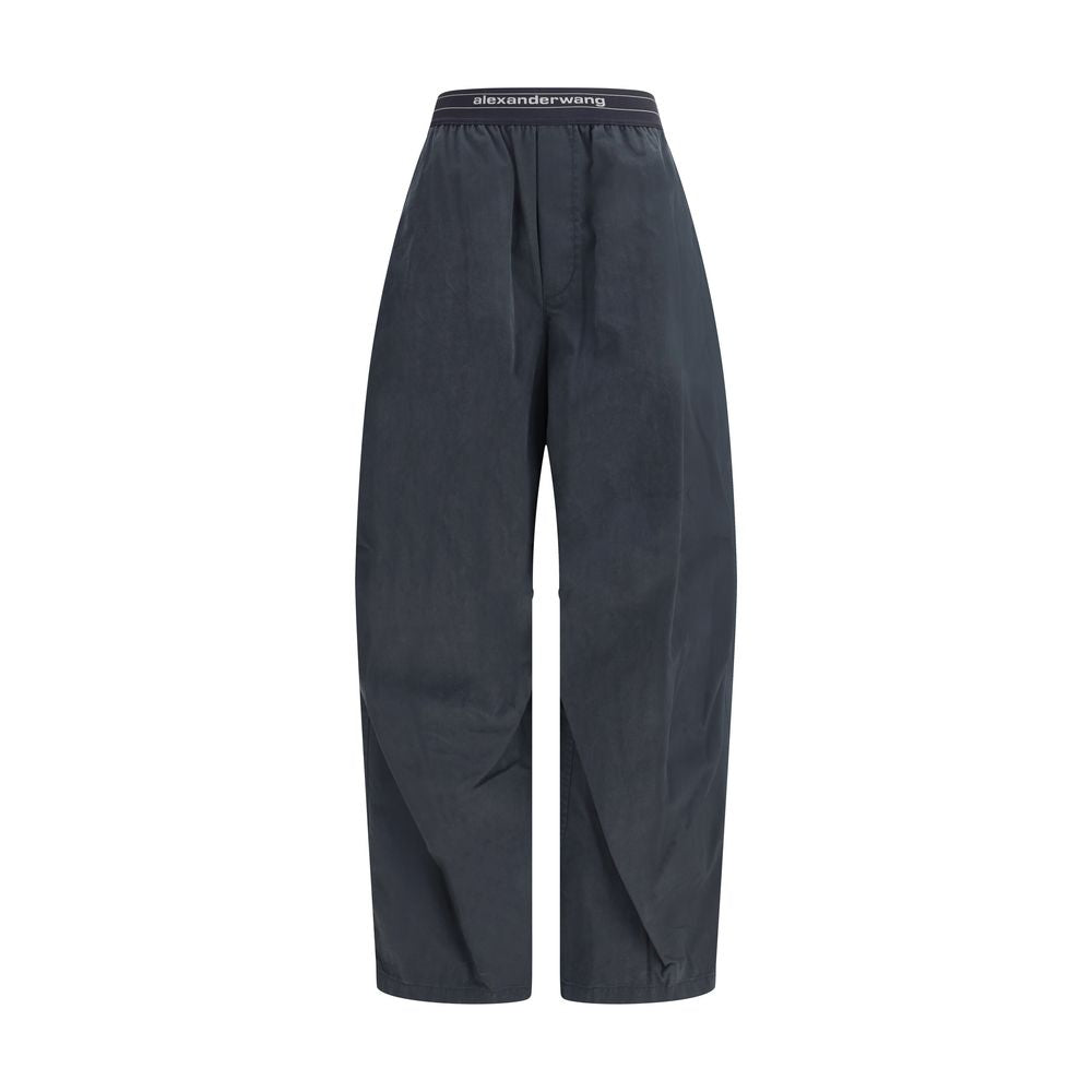 Alexander Wang Trouser with Elastic Waistband and Contrasting Jacquard Logo Glam Steals