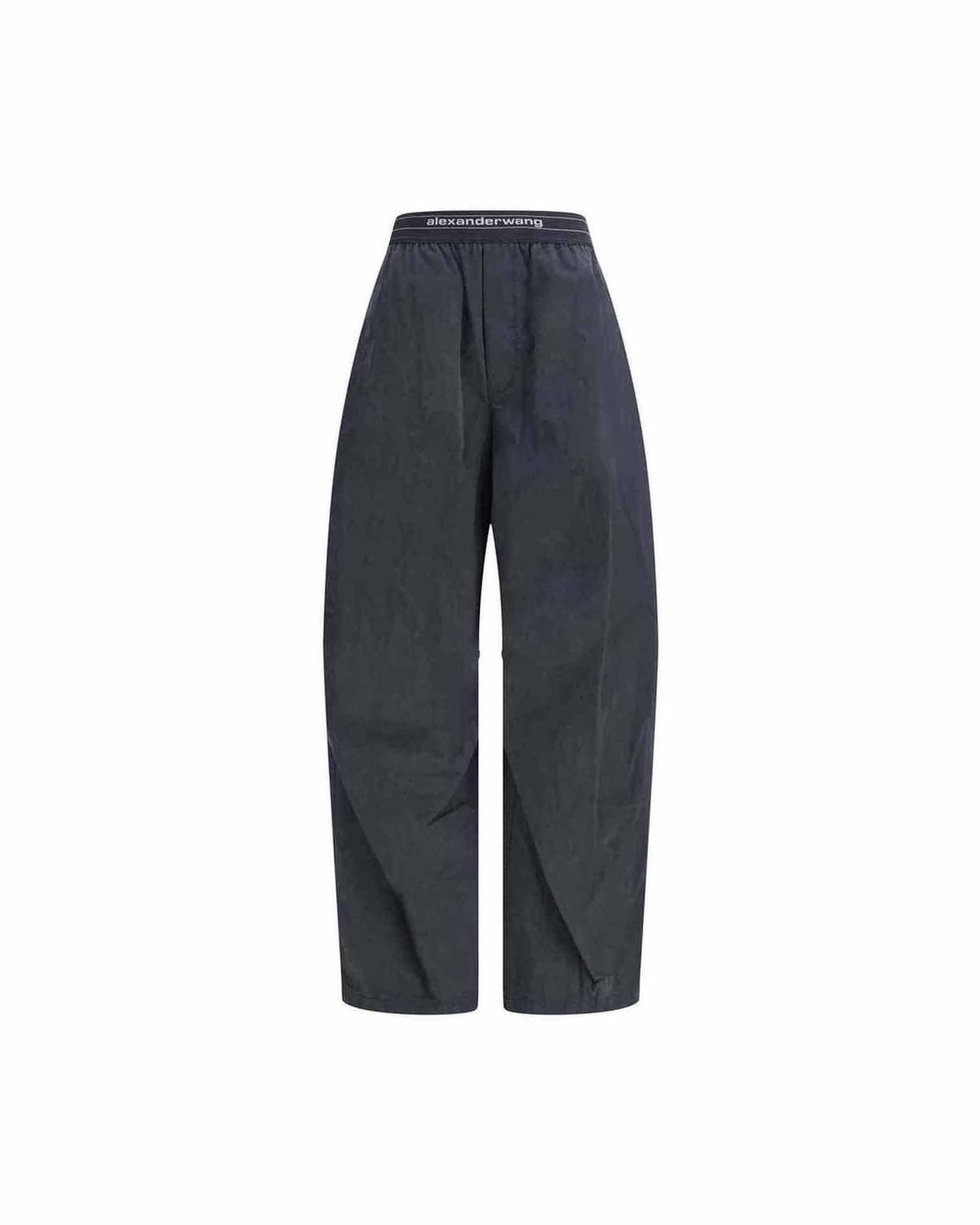 Alexander Wang Trouser with Elastic Waistband and Contrasting Jacquard Logo Glam Steals