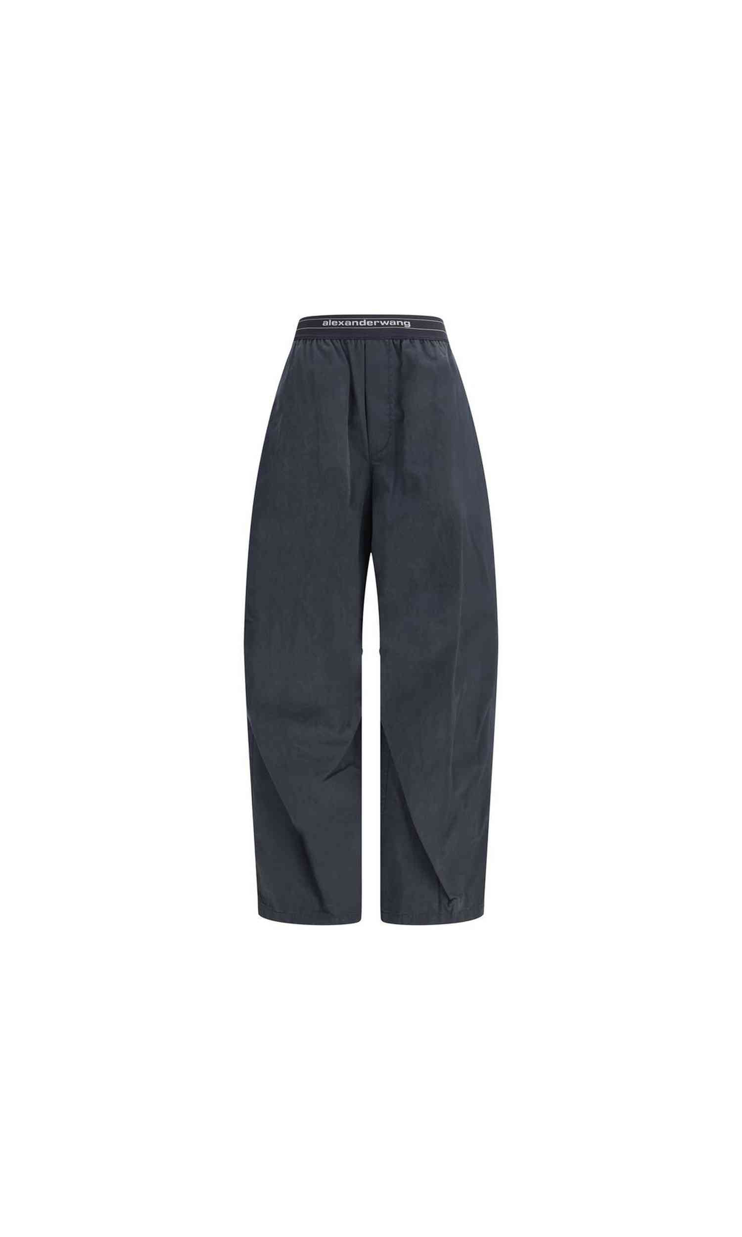 Alexander Wang Trouser with Elastic Waistband and Contrasting Jacquard Logo Glam Steals