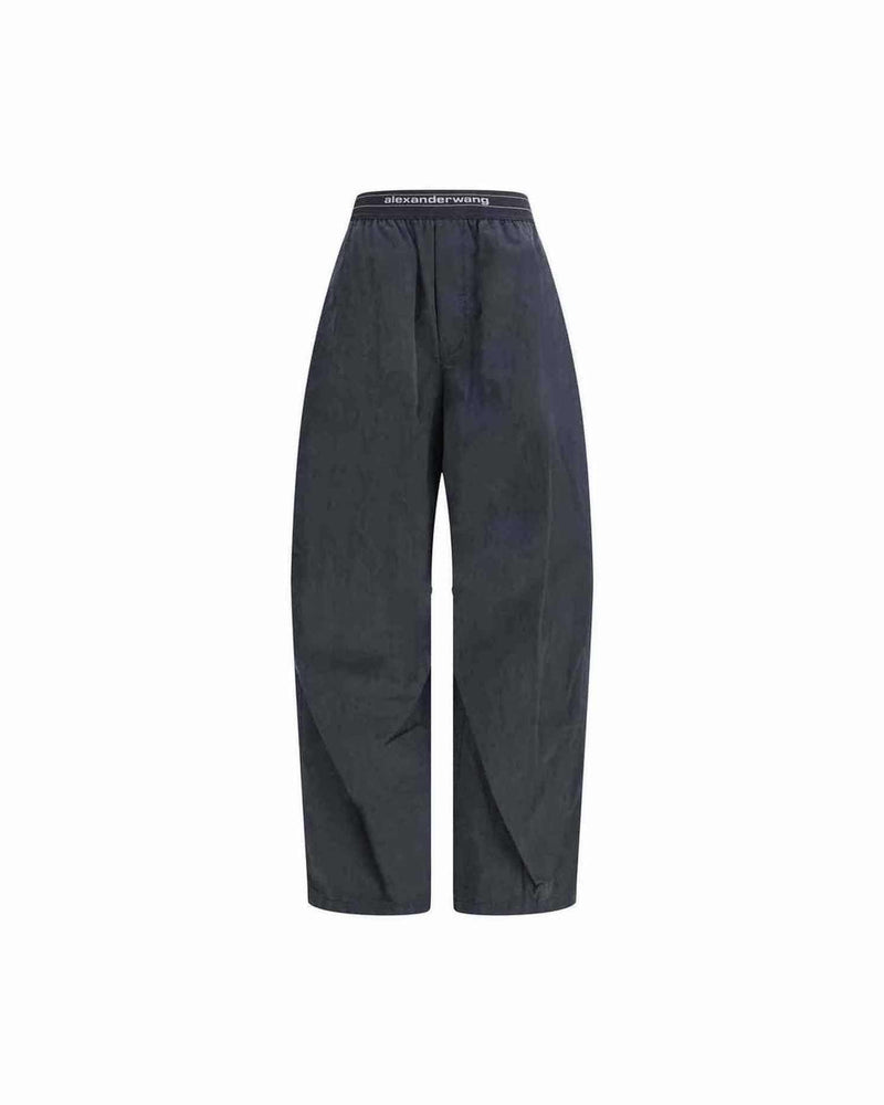 Alexander Wang Trouser with Elastic Waistband and Contrasting Jacquard Logo Glam Steals