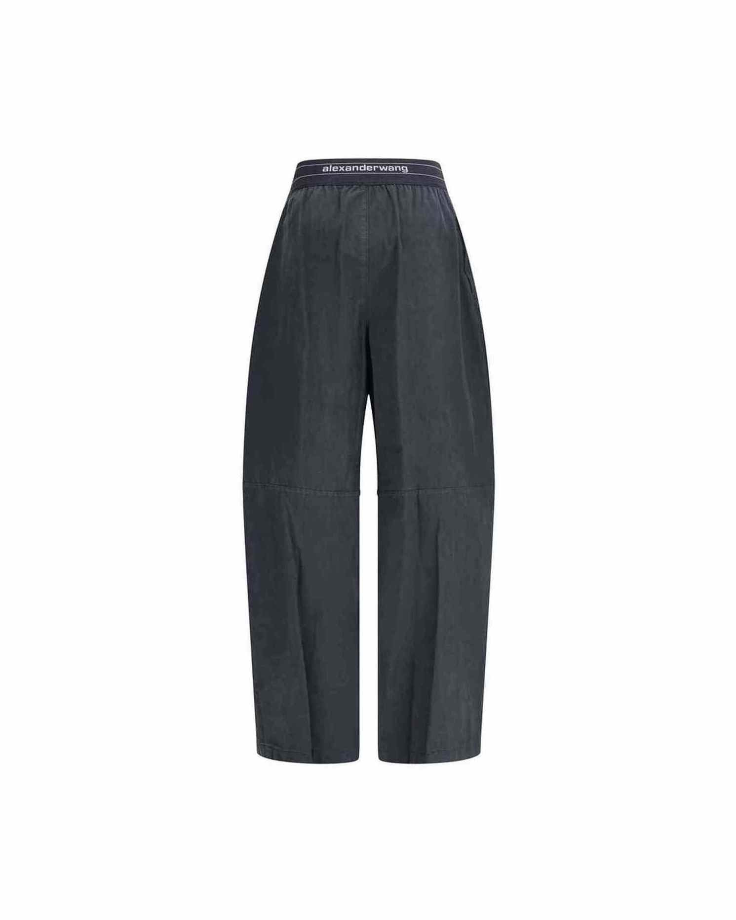 Alexander Wang Trouser with Elastic Waistband and Contrasting Jacquard Logo Glam Steals