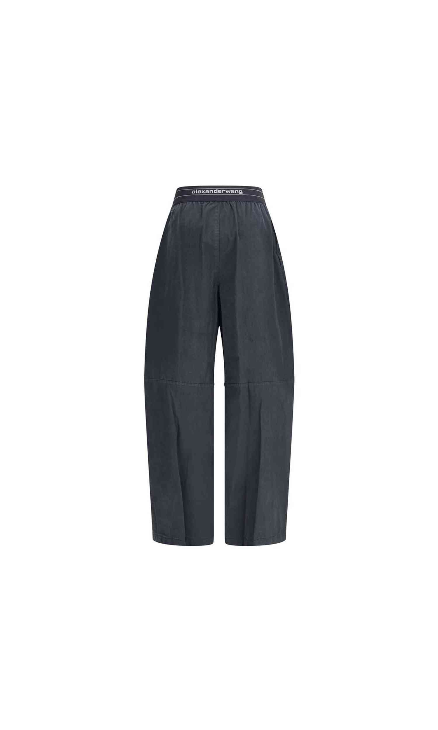 Alexander Wang Trouser with Elastic Waistband and Contrasting Jacquard Logo Glam Steals