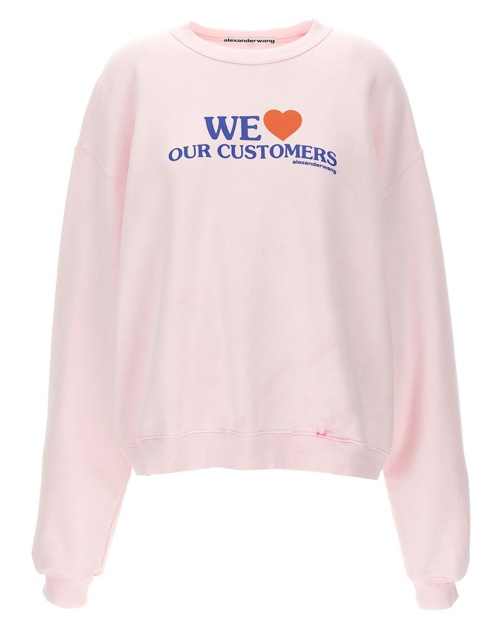 Alexander Wang We Love Our Customers Sweatshirt Glam Steals