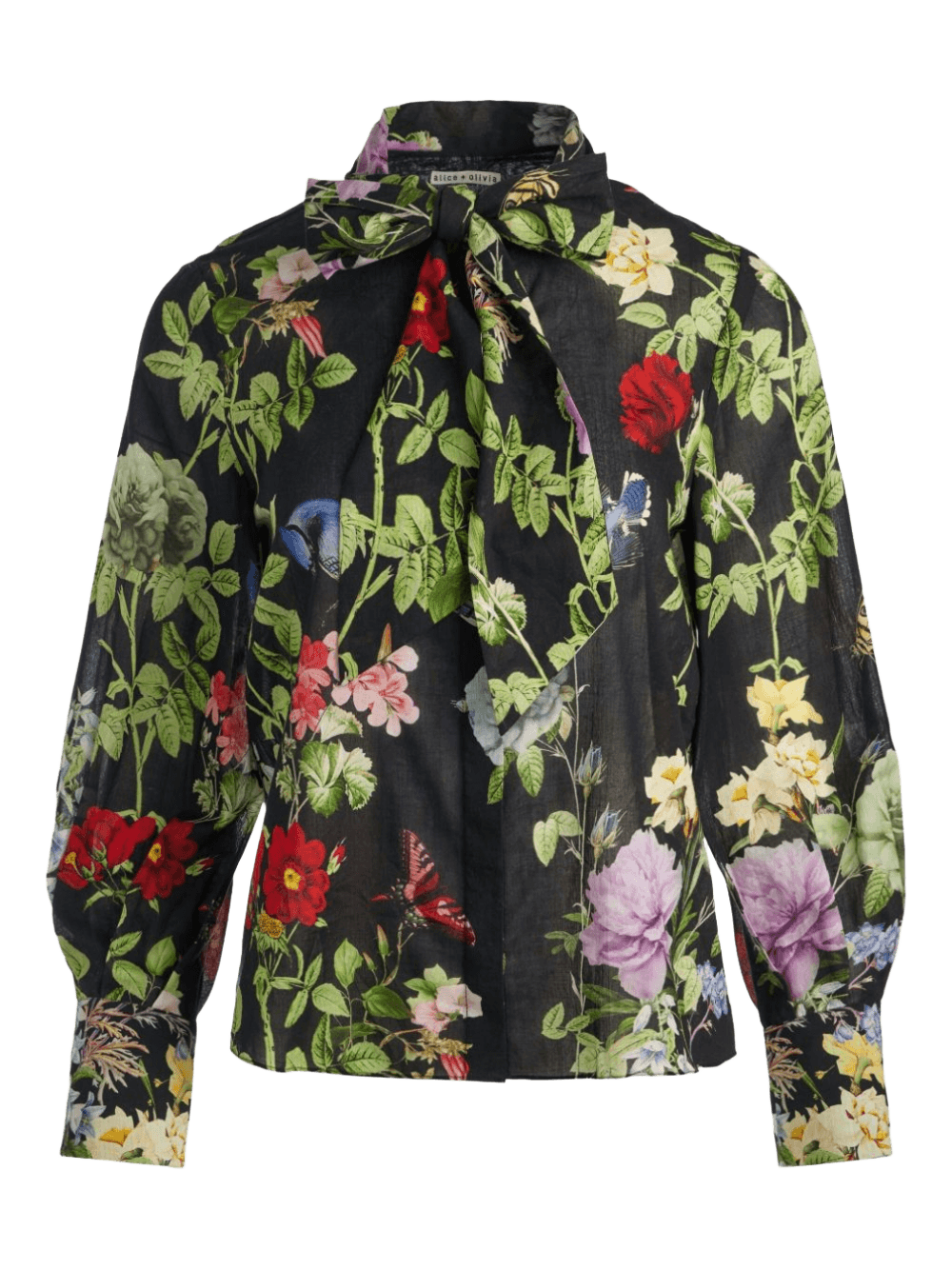 Alice + Olivia Black Shirt Glam Steals
