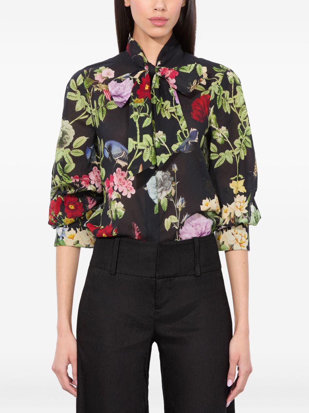 Alice + Olivia Black Shirt Glam Steals