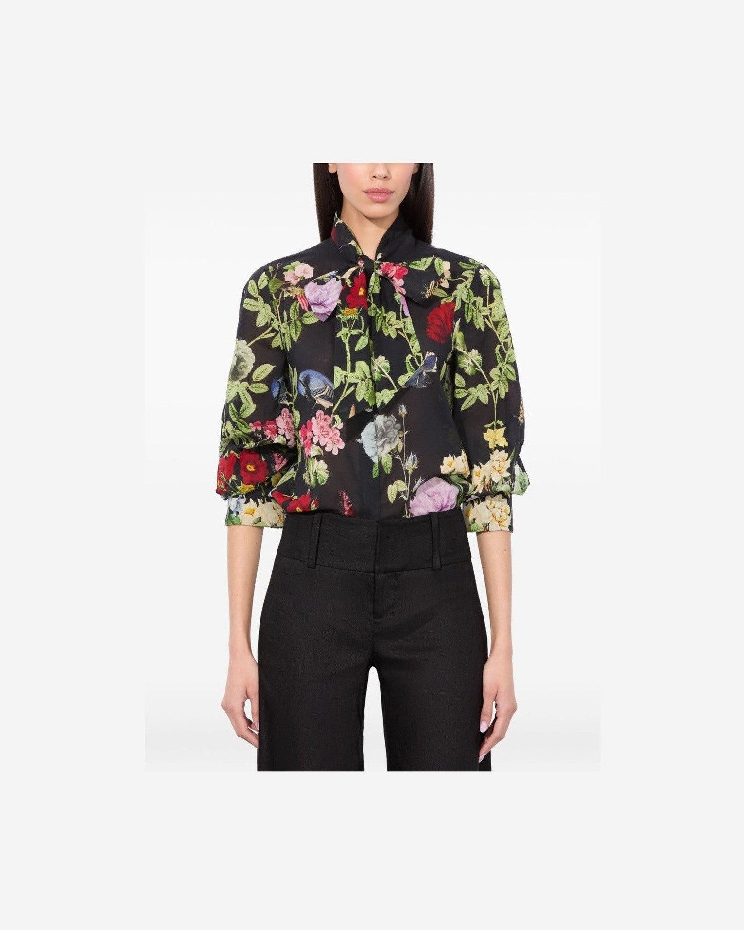 Alice + Olivia Black Shirt Glam Steals
