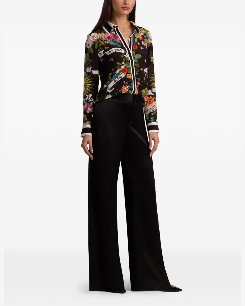 Alice + Olivia Black Shirt Shirts