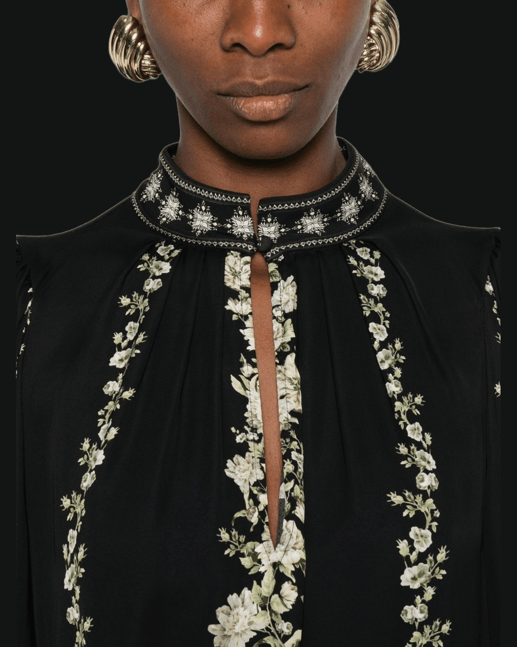 Alice + Olivia Black Shirt Glam Steals