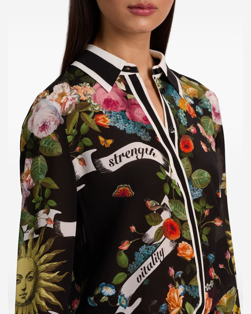 Alice + Olivia Black Shirt Shirts