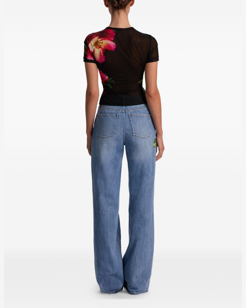 Alice + Olivia Black Top Topwear