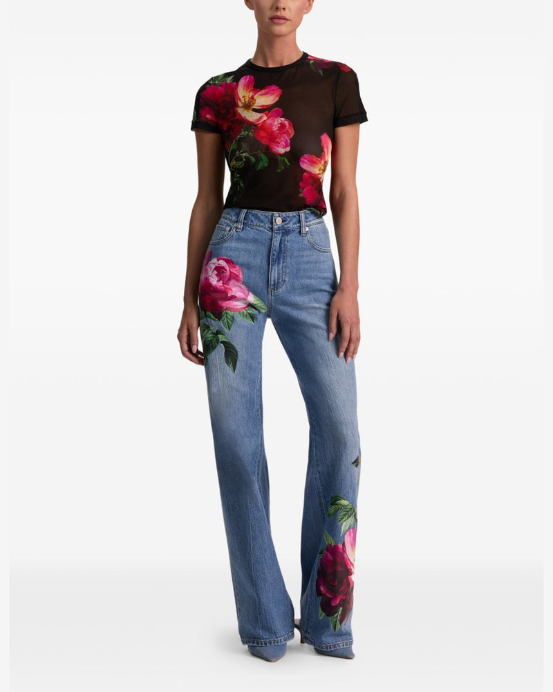 Alice + Olivia Black Top Topwear