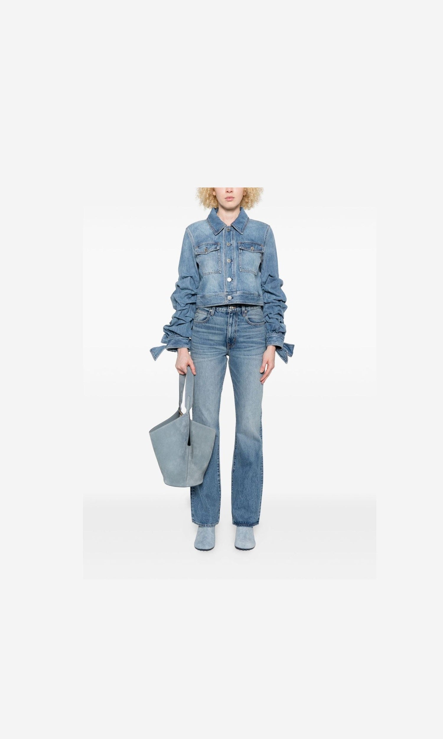 Alice + Olivia Blue Coat Glam Steals