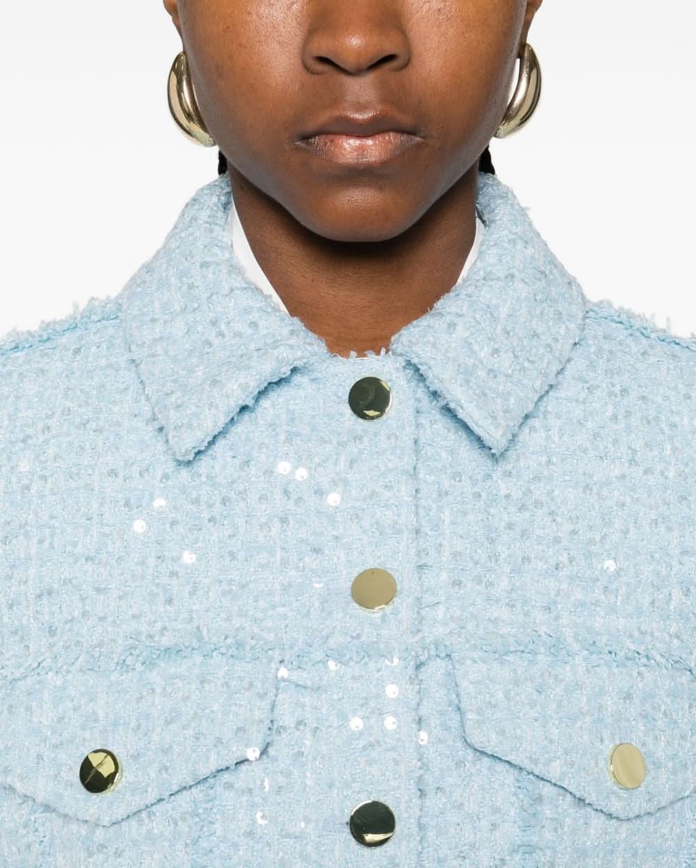 Alice + Olivia Clear Blue Coat Jackets
