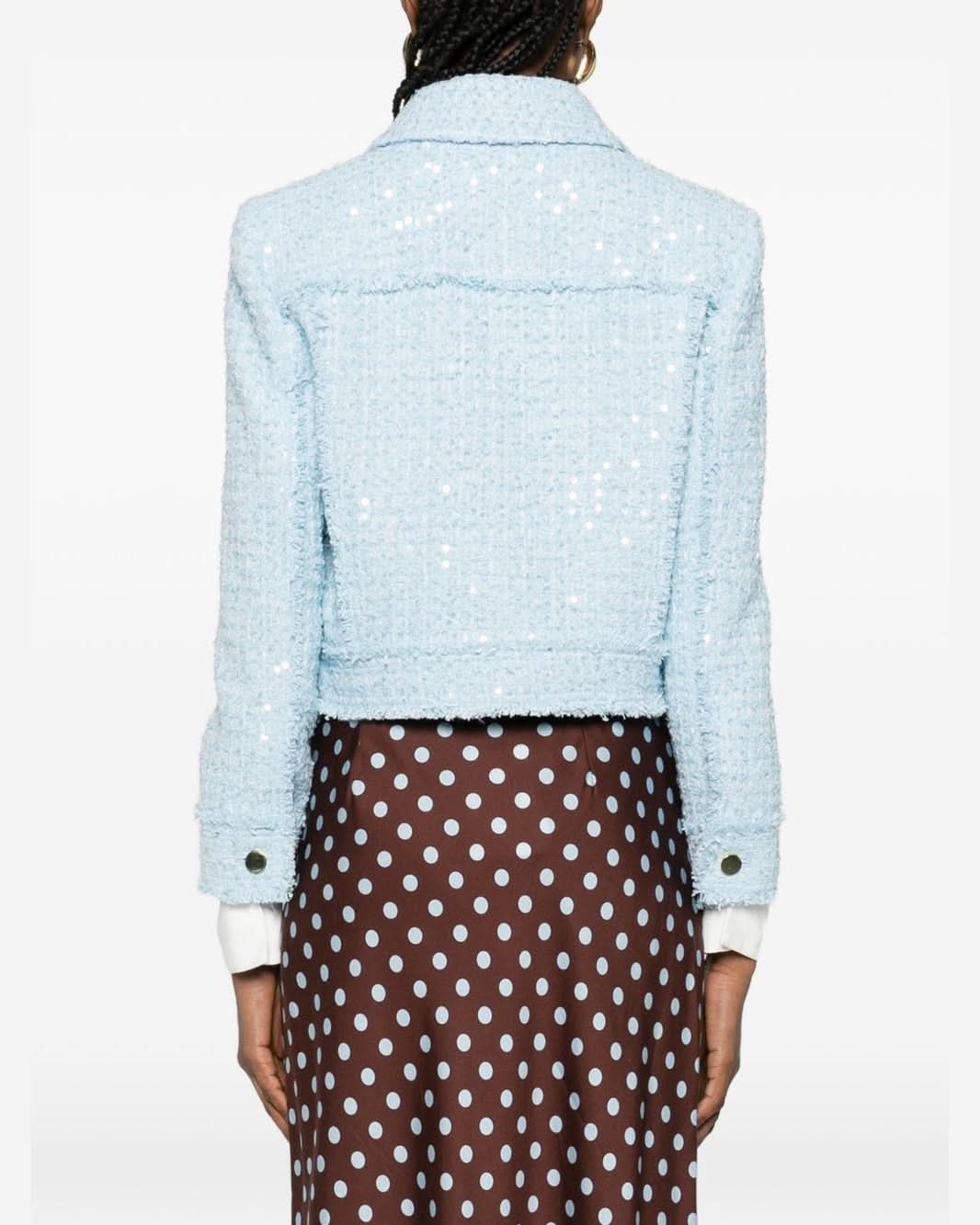 Alice + Olivia Clear Blue Coat Jackets